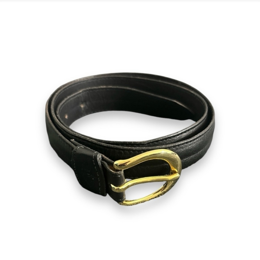 DOCKERS Black Leather Everyday BeltTop grain cowhide on bonded leather